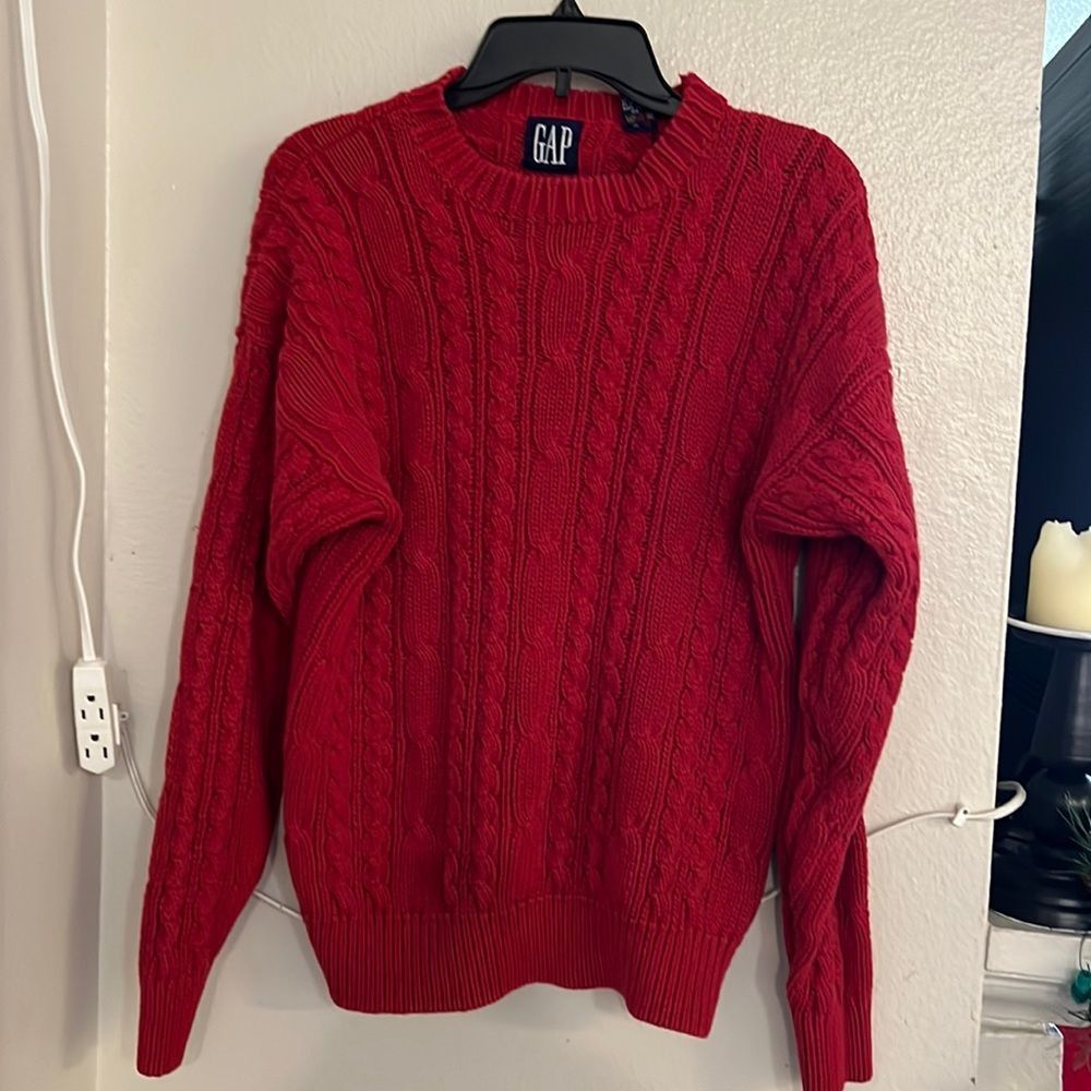 Gap red winter top.
